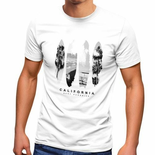 Street Fashion California - Men's T-Shirt Surfboard California Surfing California