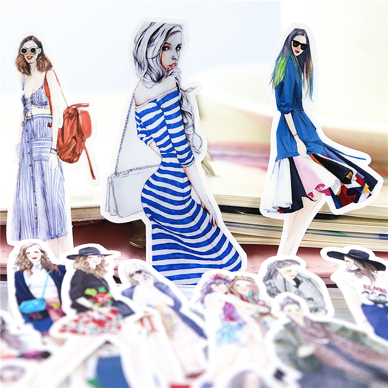 Street Fashion Wallpaper - Stickers 23pcs Cute Popular Fashionable Street