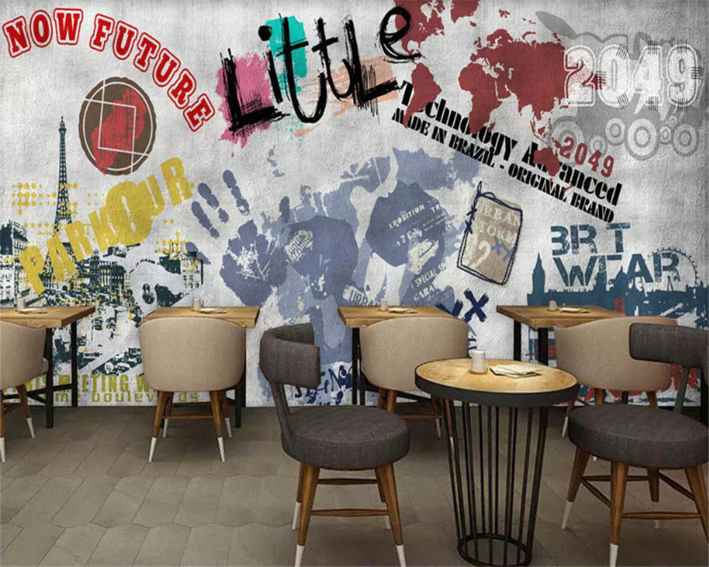 Street Fashion Wallpaper - beibehang Custom fashion decorative 3d wallpaper