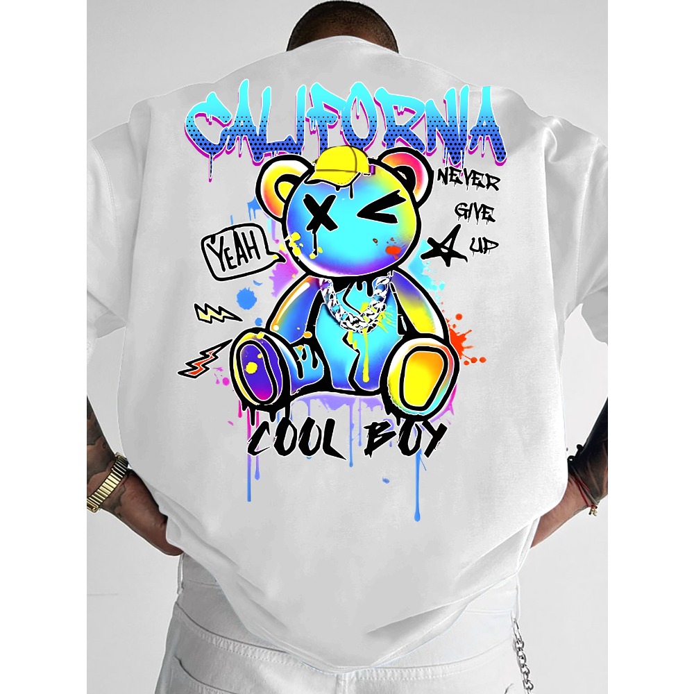 Street Fashion California - Summer New Design California Bear Print