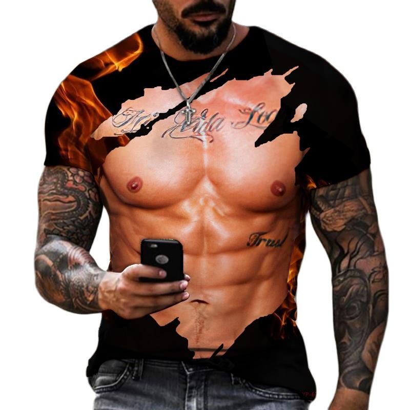 Summer Fashion Men's 3D Printe - Street Fashion Guys avaliação e preço