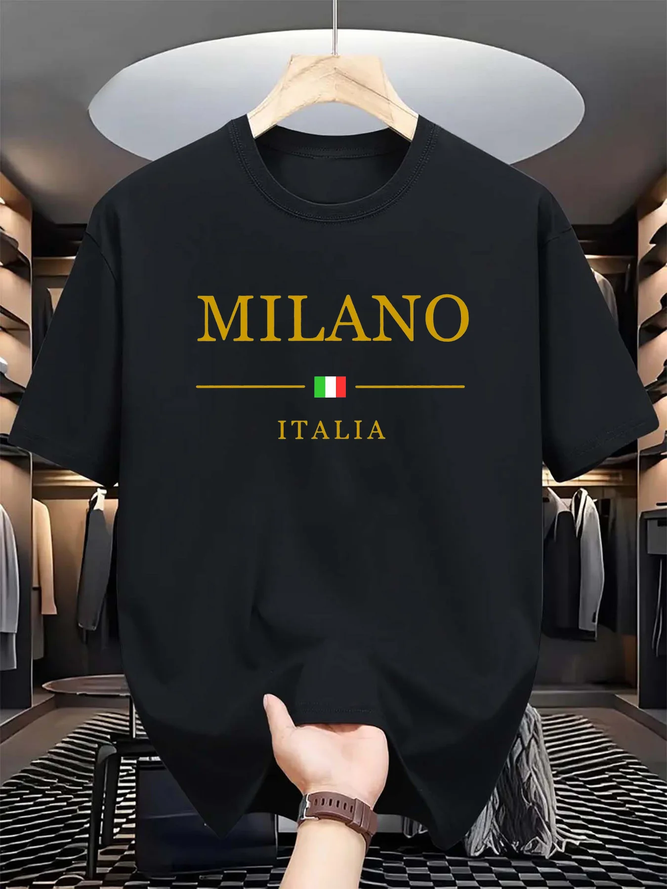 Men's summer 3d printed T-shir - Street Fashion Of Milan avaliação e preço