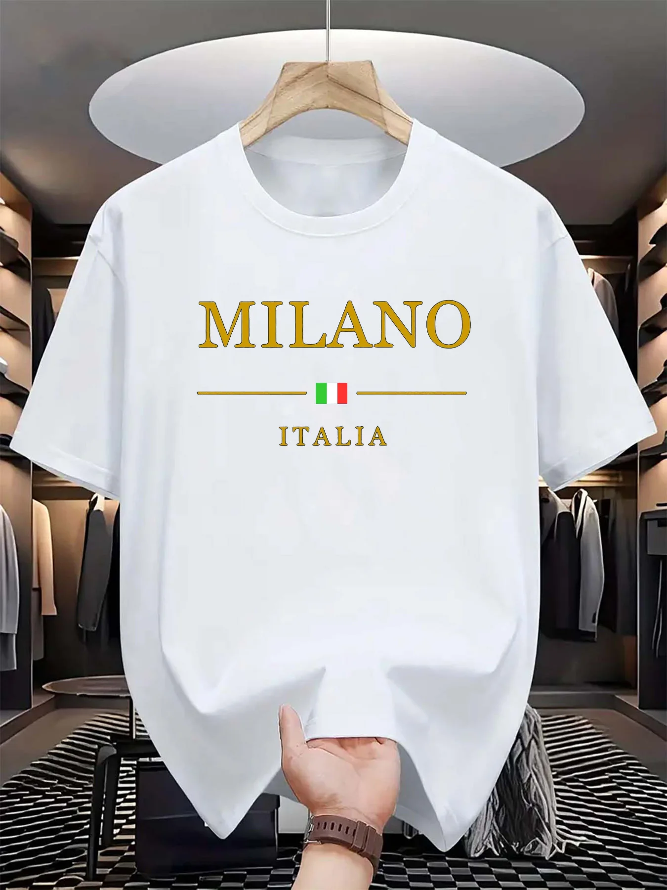 Men's summer 3d printed T-shir - Street Fashion Of Milan avaliação e preço