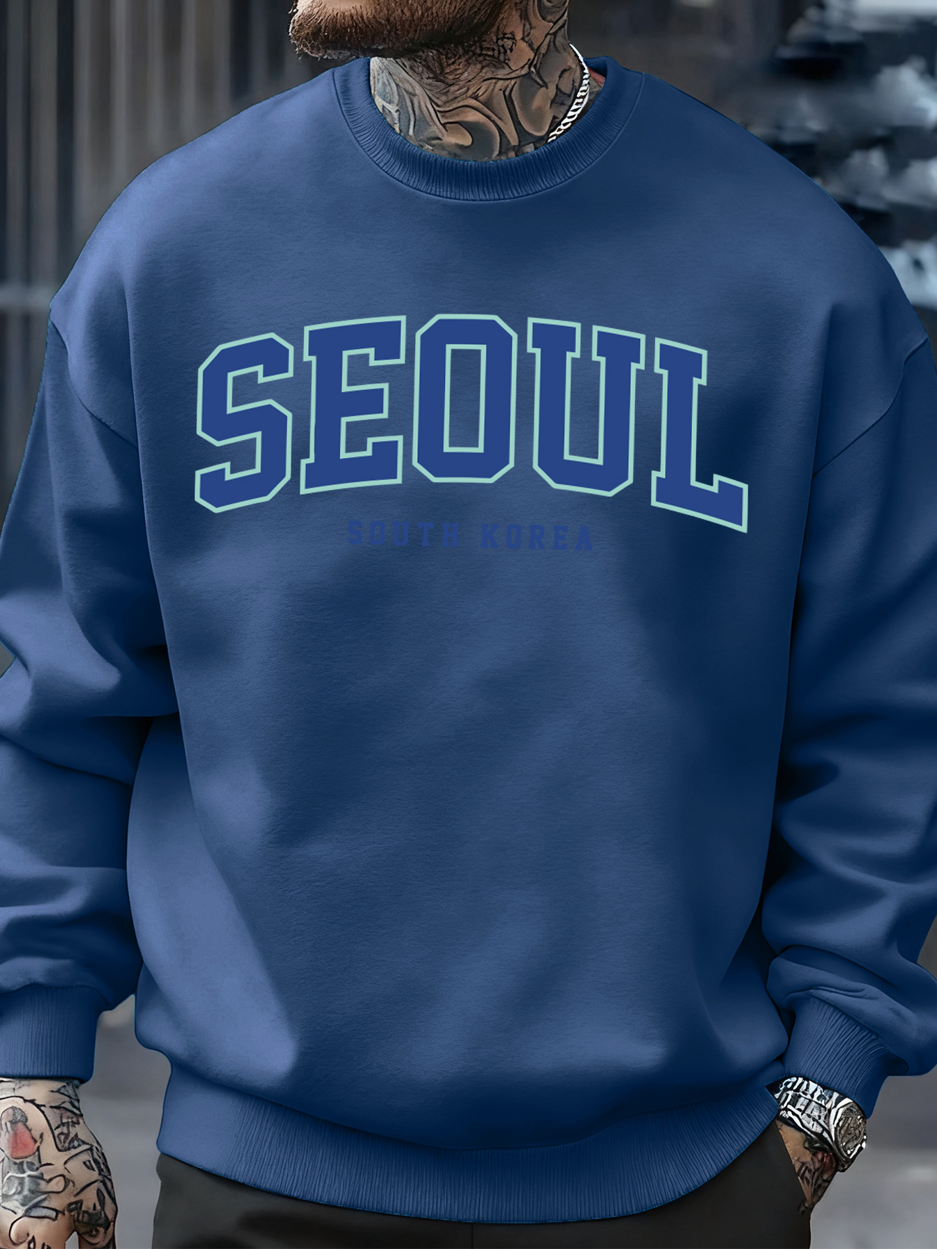 Seoul South Korea Print Men Pu - Street Fashion Of Seoul avaliação e preço