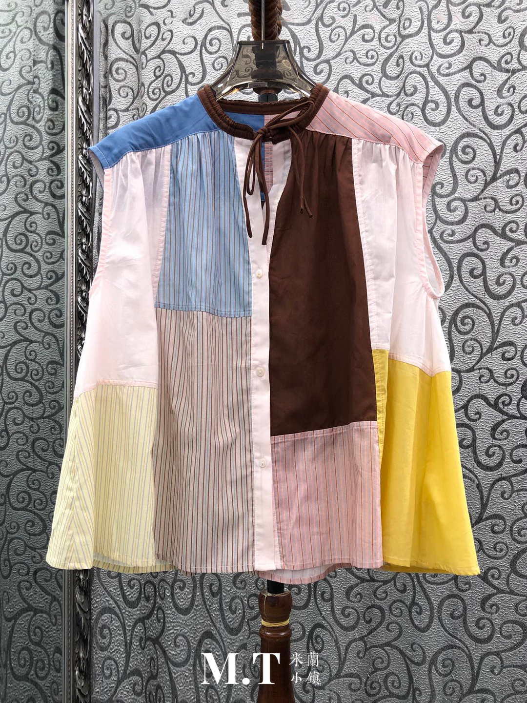 Loose Striped Color Block Slee - Street Fashion Of Milan avaliação e preço