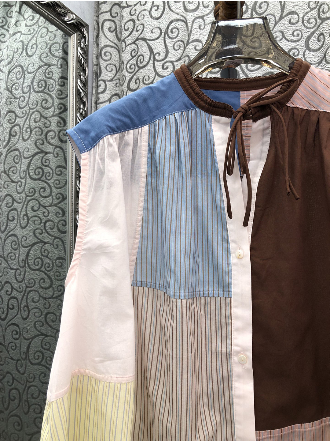 Loose Striped Color Block Slee - Street Fashion Of Milan avaliação e preço