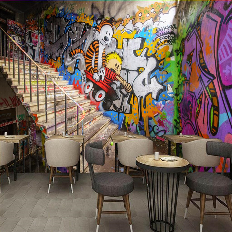 Wallpaper Mural Wall Sticker M - Street Fashion Wallpaper avaliação e preço
