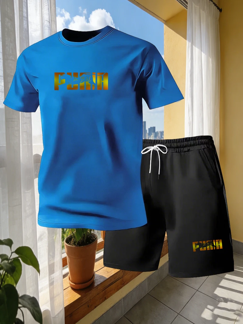 Summer men's sports short slee - Street Fashion Outfit For Men avaliação e preço