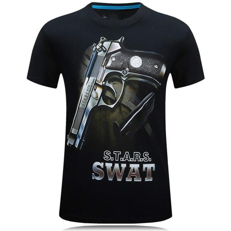 Tough Guy Style 3D Print T-shi - Street Fashion Guys avaliação e preço
