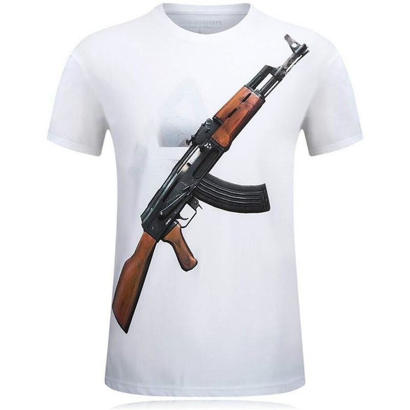 Tough Guy Style 3D Print T-shi - Street Fashion Guys avaliação e preço
