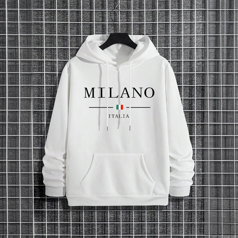 Italy Milan Fashion Men's Hood - Street Fashion Of Milan avaliação e preço