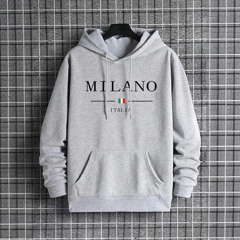 Italy Milan Fashion Men's Hood - Street Fashion Of Milan avaliação e preço