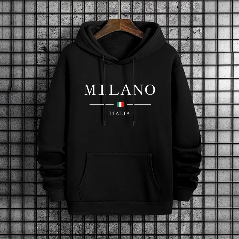 Italy Milan Fashion Men's Hood - Street Fashion Of Milan avaliação e preço
