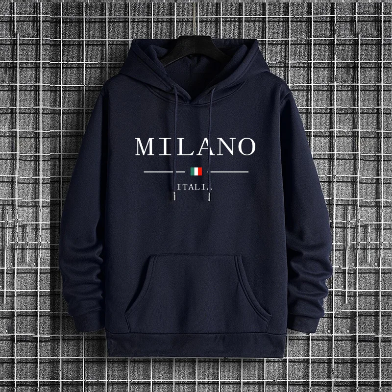 Italy Milan Fashion Men's Hood - Street Fashion Of Milan avaliação e preço